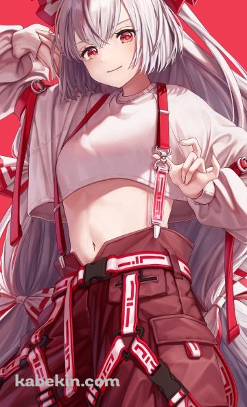 すごい可愛い藤原妹紅(ふじわら もこう) / 東方のAndroidの壁紙(360px x 592px) スマホ用