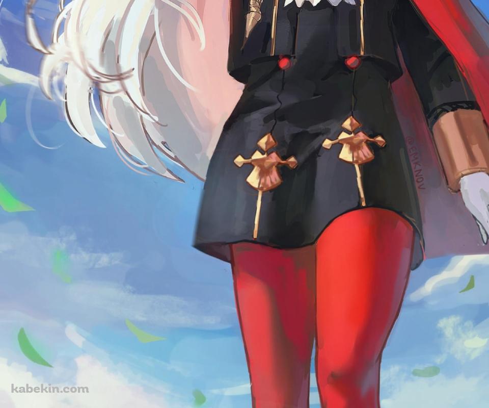 緑の大地とエーデルガルト=フォン=フレスベルグ / ファイアーエムブレム風花雪月のAndroidの壁紙(960px x 800px) スマホ用