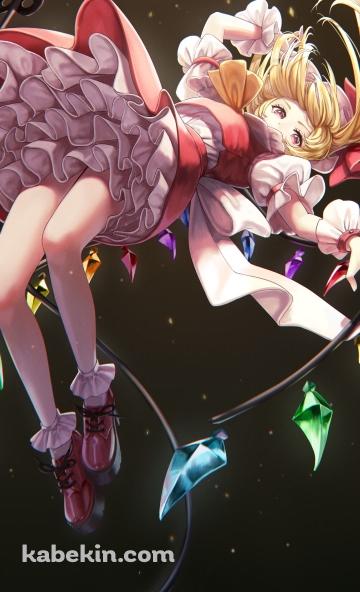 浮遊するフランドール・スカーレット / 東方のAndroidの壁紙(360px x 592px) スマホ用