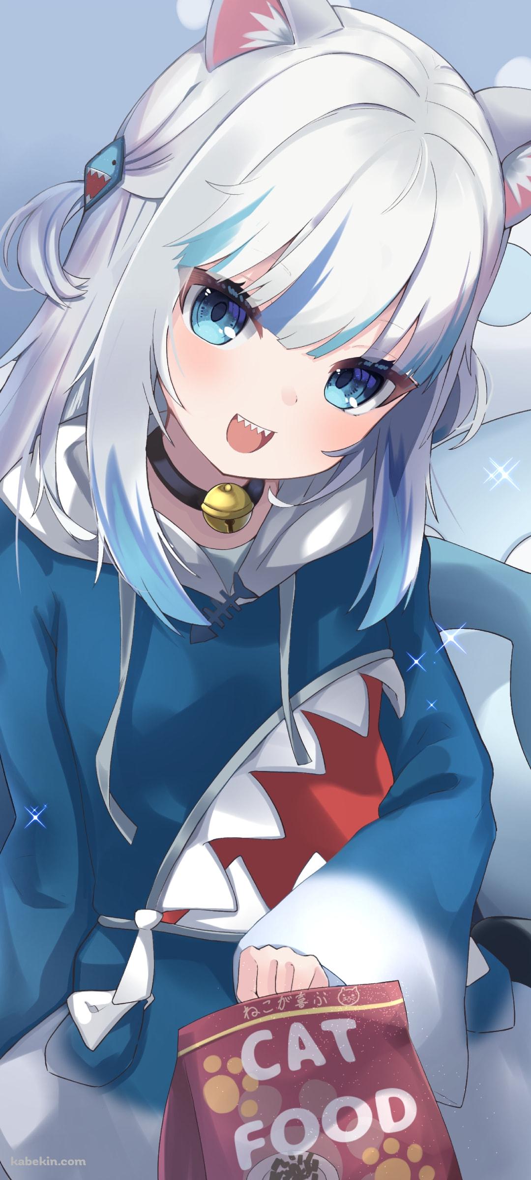 キャットフードとがうる・ぐら / ホロライブ / バーチャルYouTuberのAndroidの壁紙(1080px x 2400px) スマホ用