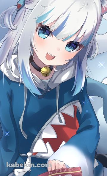 キャットフードとがうる・ぐら / ホロライブ / バーチャルYouTuberのAndroidの壁紙(360px x 592px) スマホ用
