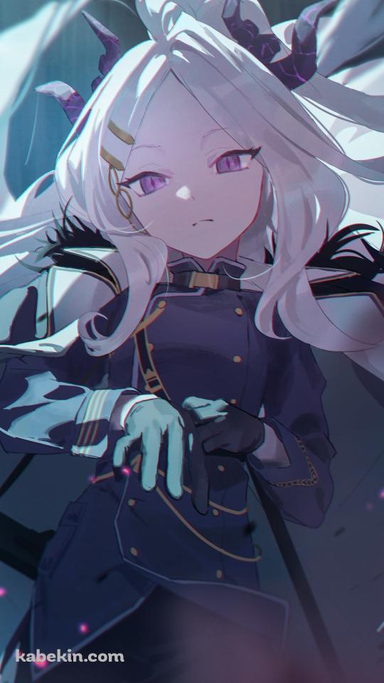 冷たい視線を送るかっこいい空崎ヒナ / ブルアカ / ブルーアーカイブのAndroidの壁紙(540px x 960px) スマホ用