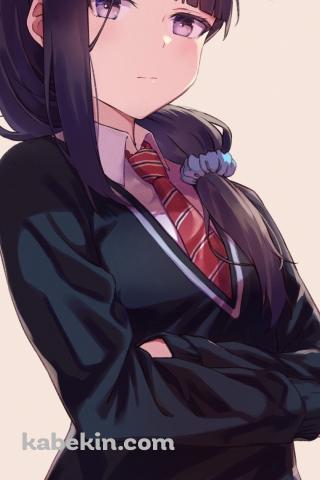 冷ややかな視線を送る群堂みすず（ぐんどう みすず） / トモちゃんは女の子!のAndroidの壁紙(320px x 480px) スマホ用