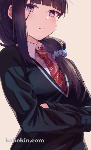 冷ややかな視線を送る群堂みすず（ぐんどう みすず） / トモちゃんは女の子!のAndroidの壁紙(360px x 592px) スマホ用