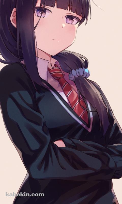 冷ややかな視線を送る群堂みすず（ぐんどう みすず） / トモちゃんは女の子!のAndroidの壁紙(480px x 800px) スマホ用