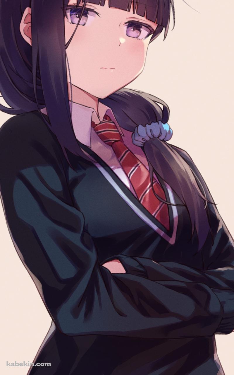 冷ややかな視線を送る群堂みすず（ぐんどう みすず） / トモちゃんは女の子!のAndroidの壁紙(800px x 1280px) スマホ用