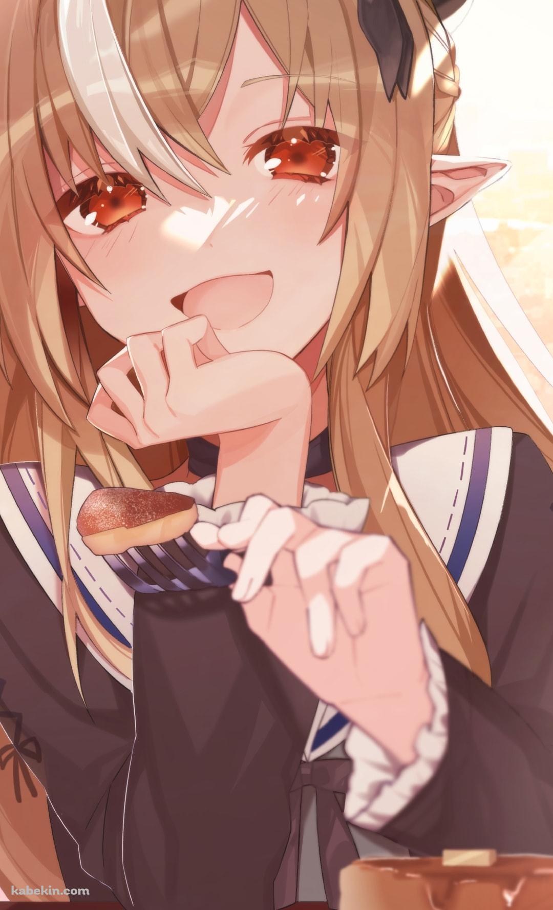 パンケーキと不知火フレア / ホロライブ / バーチャルYouTuberのAndroidの壁紙(1080px x 1776px) スマホ用
