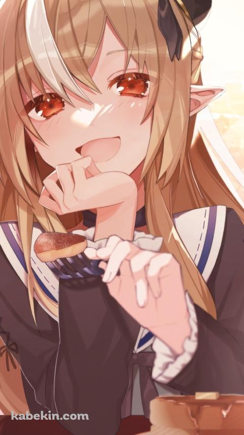 パンケーキと不知火フレア / ホロライブ / バーチャルYouTuberのAndroidの壁紙(480px x 854px) スマホ用