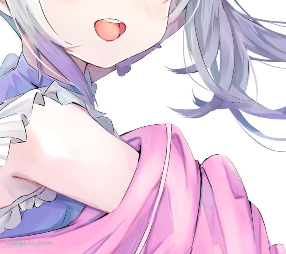キラキラした表情の可愛い紫咲シオン（むらさき シオン） / ホロライブ / バーチャルYouTuberのAndroidの壁紙(960px x 854px) スマホ用
