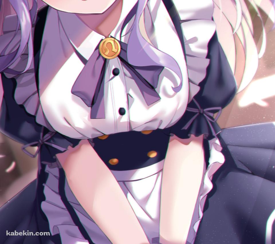 メイド姿で恥ずかしそうなメジロマックイーン / ウマ娘プリティー