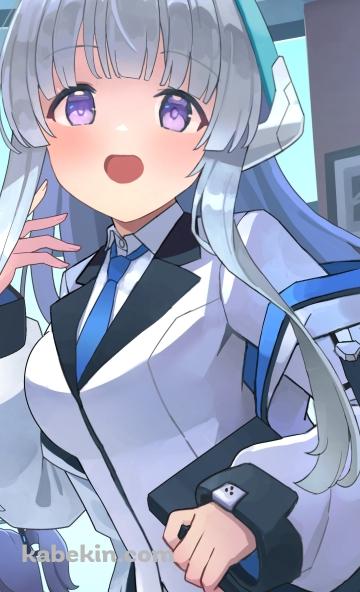 笑顔の生塩ノア / 早瀬ユウカ / ブルアカ / ブルーアーカイブのAndroidの壁紙(360px x 592px) スマホ用