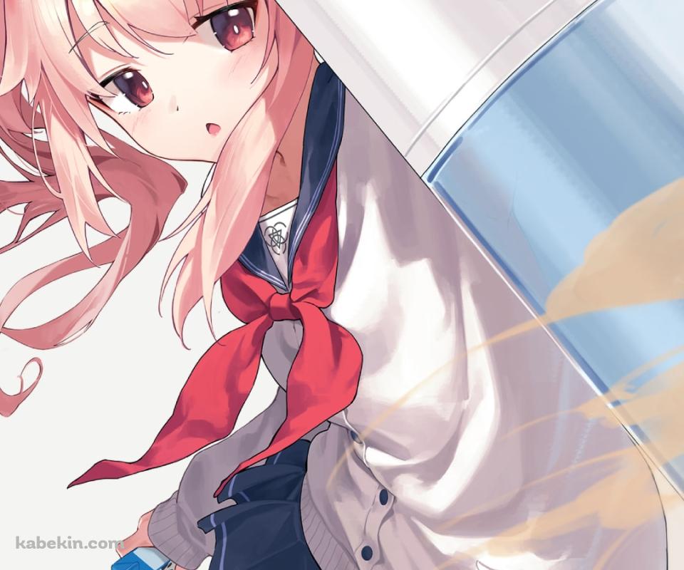 盾で防御する柚鳥ナツ（ゆとり なつ） / ブルアカ / ブルーアーカイブのAndroidの壁紙(960px x 800px) スマホ用