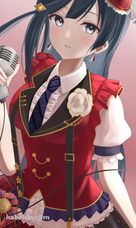マイクを持つ優木せつ菜 / 虹ヶ咲学園スクールアイドル同好会のAndroidの壁紙(480px x 800px) スマホ用