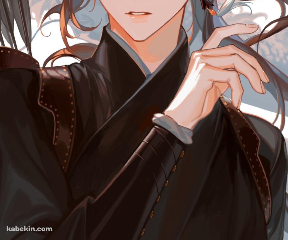 かっこいい鍾離 ( ショウリ ) / ポニーテール / 矢 / イケメン / 原神のAndroidの壁紙(960px x 800px) スマホ用