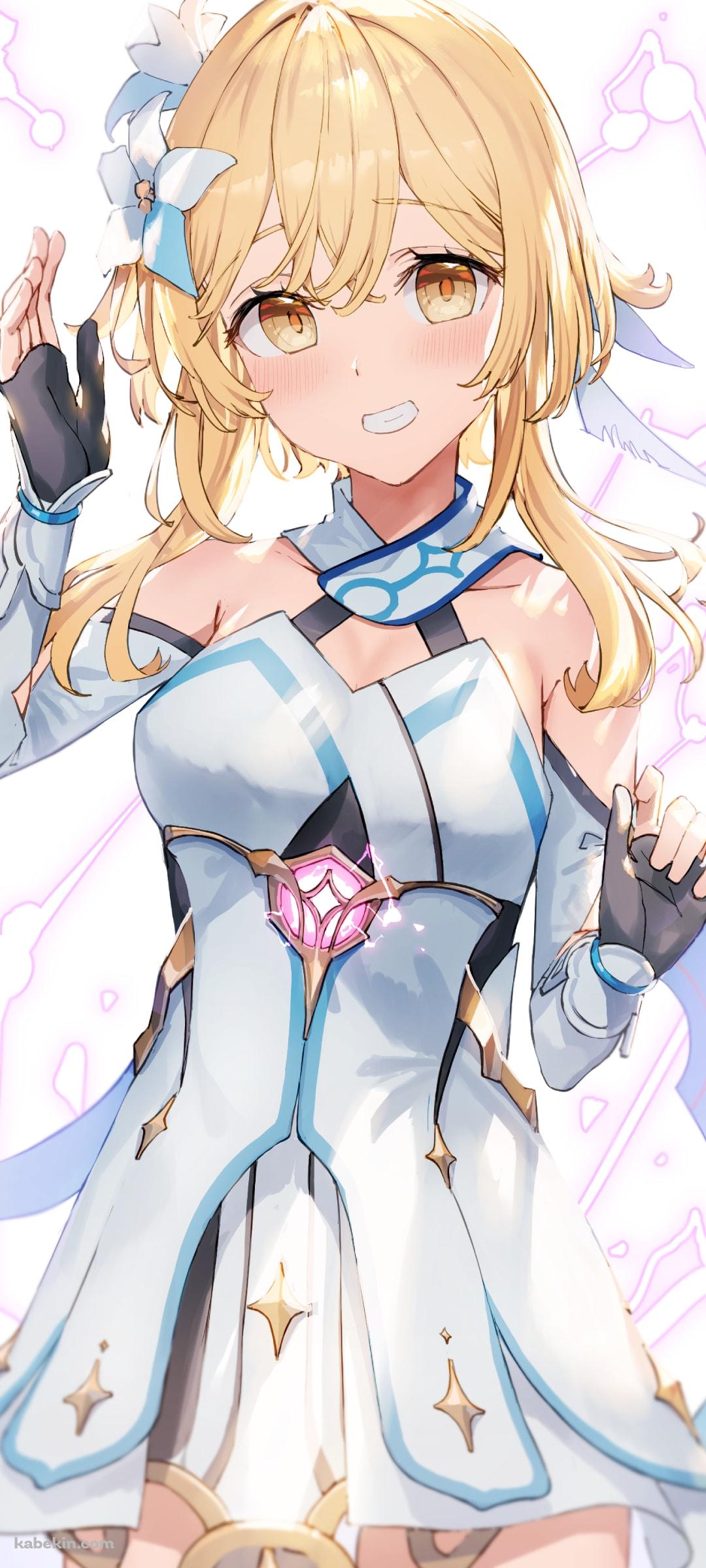 ピンクの閃光とかわいい蛍 / 原神のAndroidの壁紙(1080px x 2400px) スマホ用