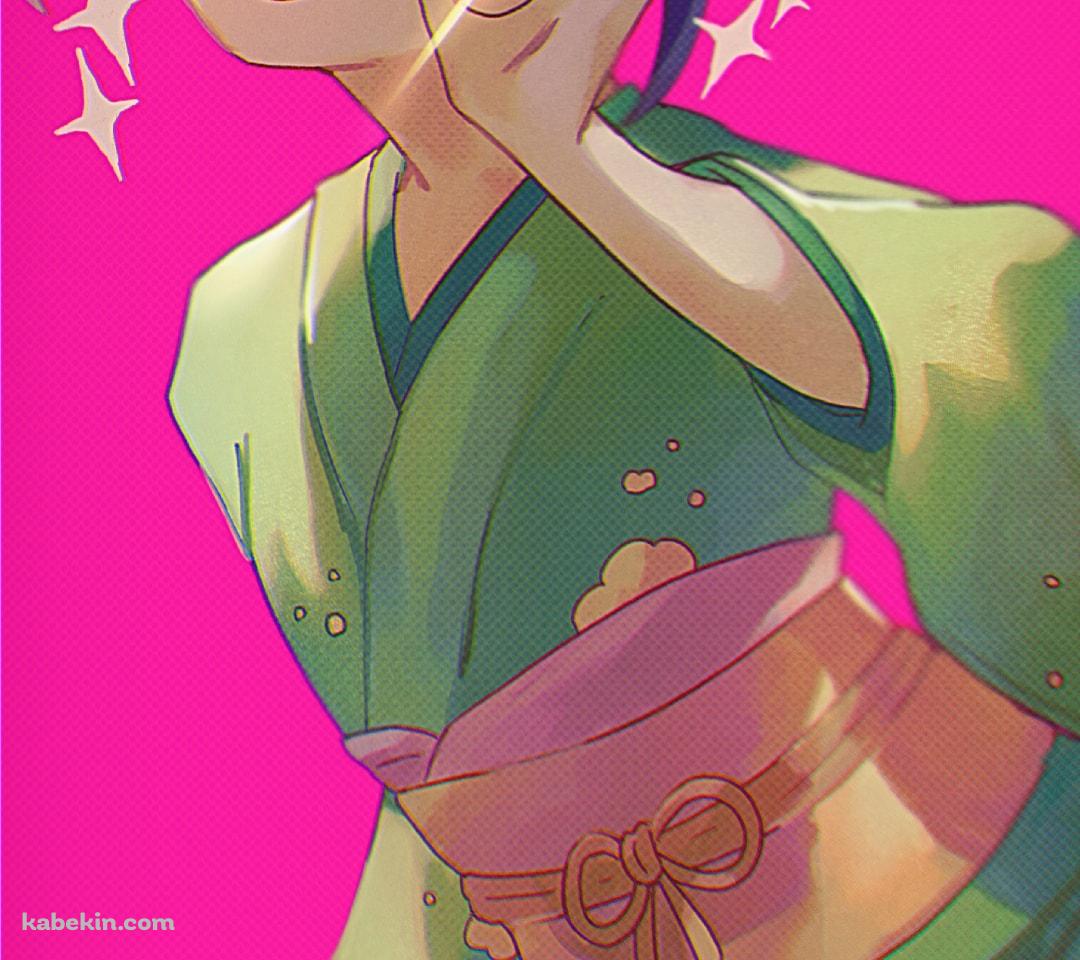 指で頬っぺたを持つお玉 / ワンピースのAndroidの壁紙(1080px x 960px) スマホ用