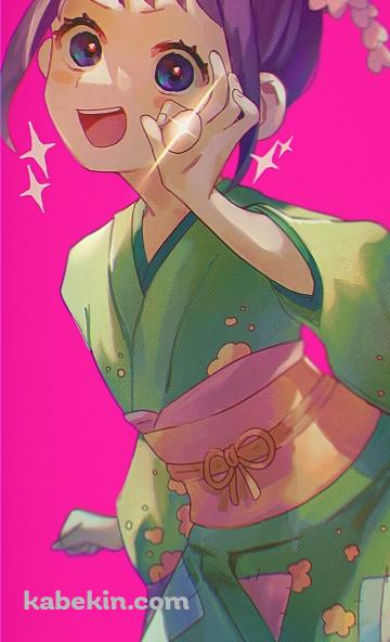 指で頬っぺたを持つお玉 / ワンピースのAndroidの壁紙(360px x 592px) スマホ用