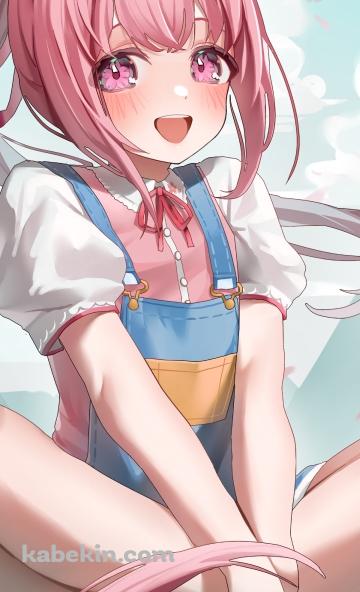胡坐をかいて笑顔のハルウララ / ウマ娘プリティーダービーのAndroidの壁紙(360px x 592px) スマホ用
