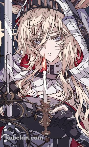 燭騎士ヴィヴィアナ・ドロステ / 蝋燭 / 剣 / アークナイツのAndroidの壁紙(360px x 592px) スマホ用
