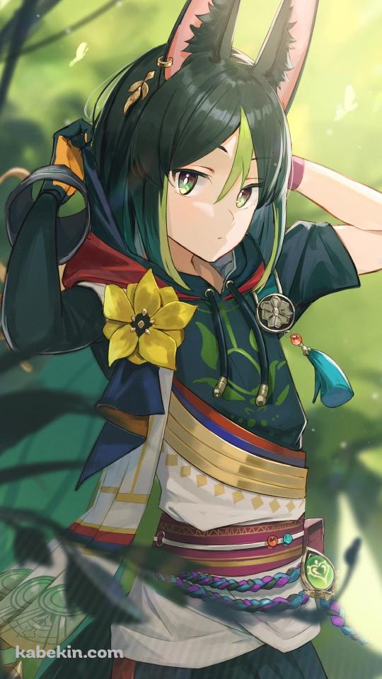フードを外すティナリ / 原神のAndroidの壁紙(540px x 960px) スマホ用