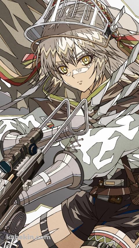 武器をかまえるファートゥース / アークナイツのAndroidの壁紙(480px x 854px) スマホ用