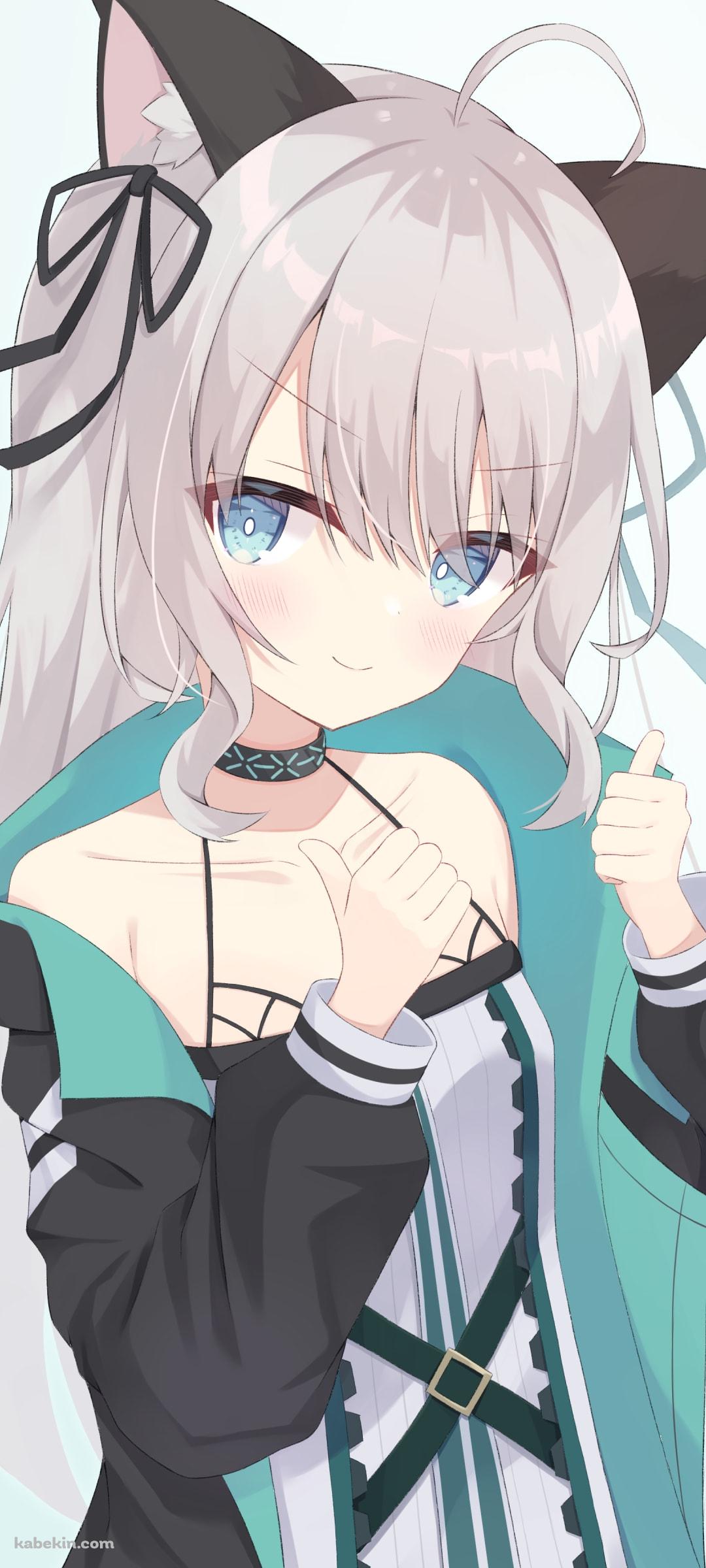 両手の親指を立てるミント / アークナイツのAndroidの壁紙(1080px x 2400px) スマホ用