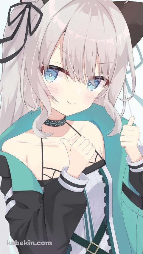 両手の親指を立てるミント / アークナイツのAndroidの壁紙(480px x 854px) スマホ用