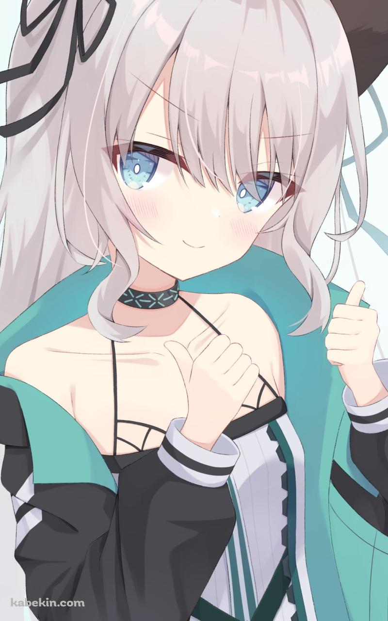 両手の親指を立てるミント / アークナイツのAndroidの壁紙(800px x 1280px) スマホ用
