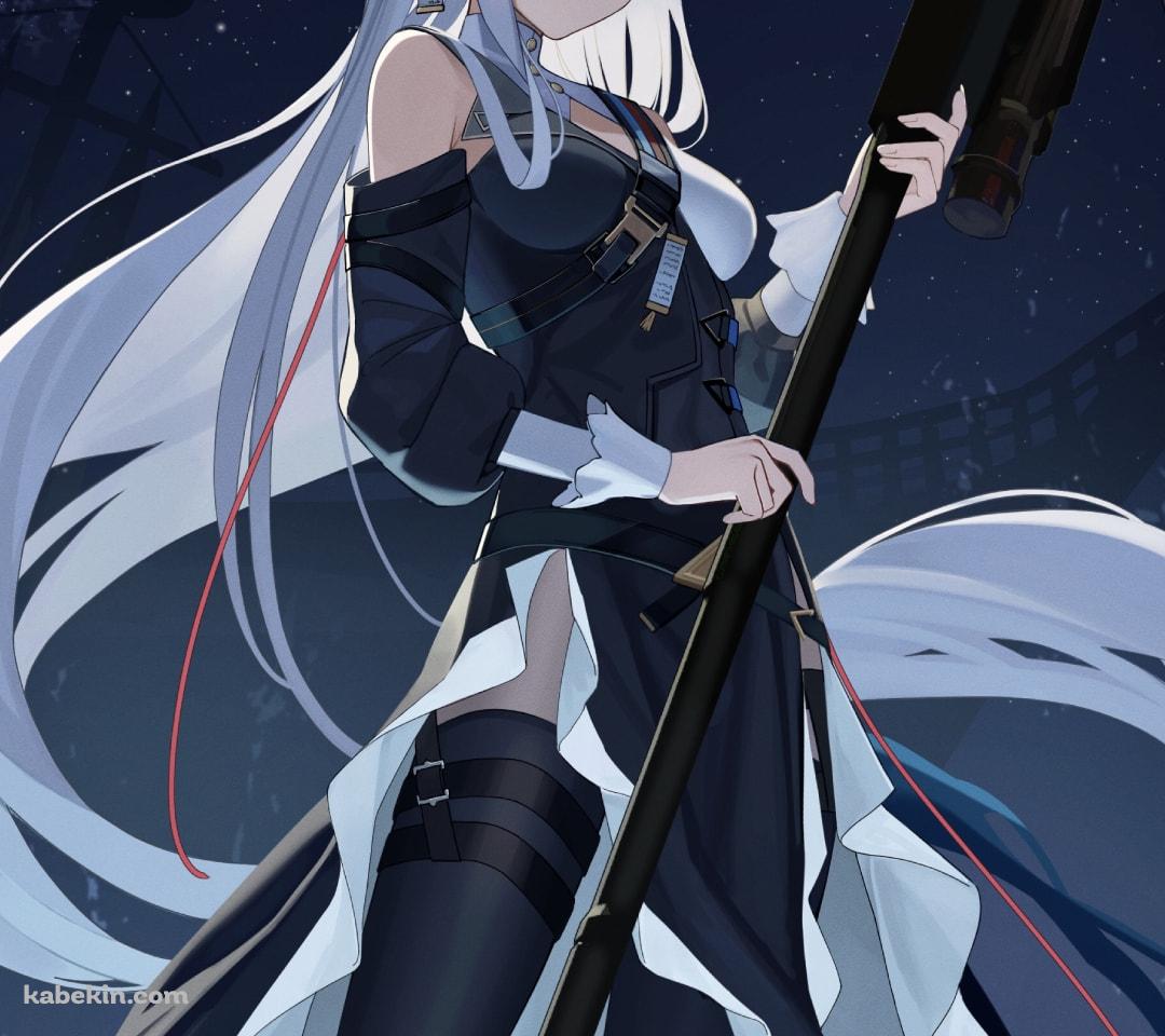 満月と帰溟スペクター(きめいすぺくたー) / アークナイツ / イラスト / ファンアートのAndroidの壁紙(1080px x 960px) スマホ用