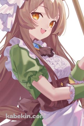 掃除をするサトノダイヤモンド / かわいい / ウマ娘プリティーダービーのAndroidの壁紙(320px x 480px) スマホ用