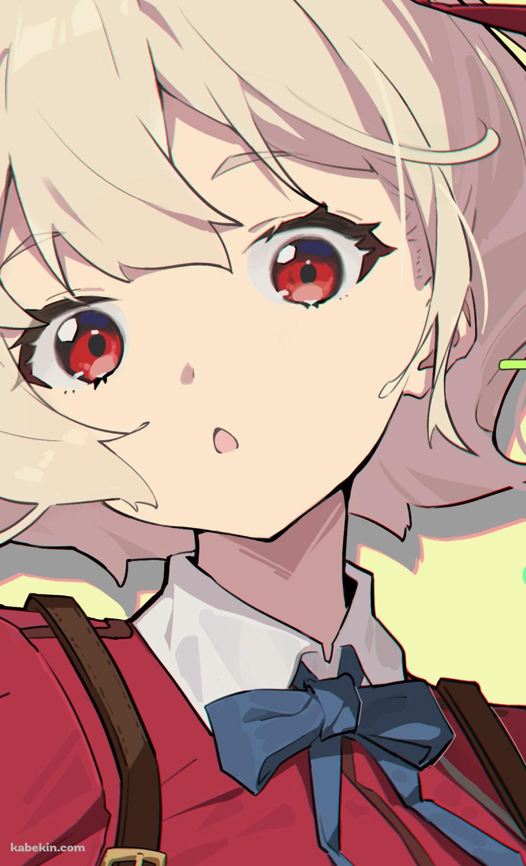 錦木千束（にしきぎ ちさと）のポップなイラスト / リコリス・リコイルのAndroidの壁紙(1080px x 1776px) スマホ用