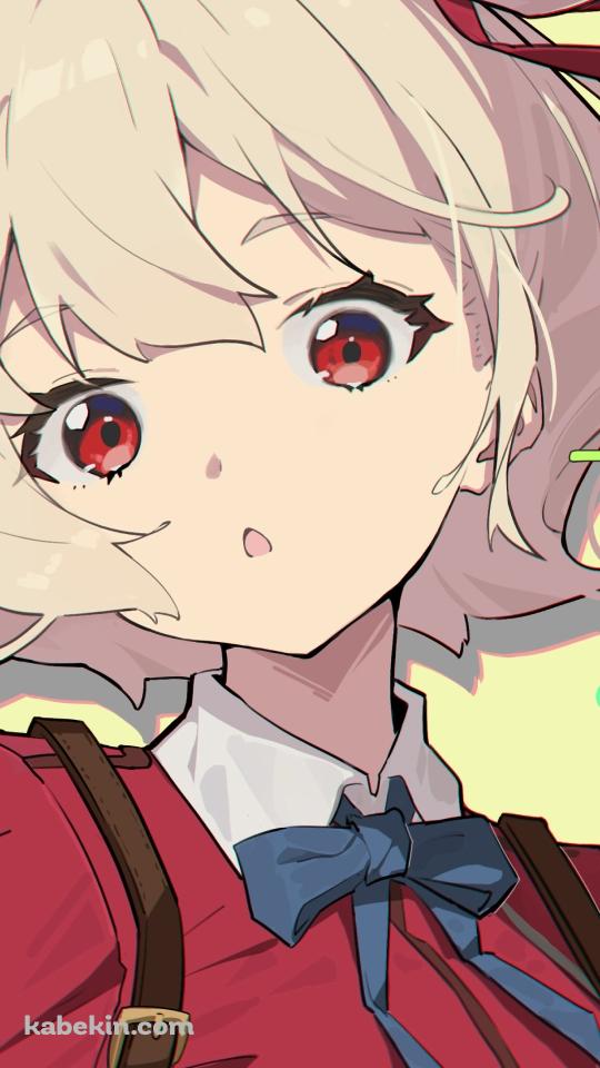 錦木千束（にしきぎ ちさと）のポップなイラスト / リコリス・リコイルのAndroidの壁紙(540px x 960px) スマホ用