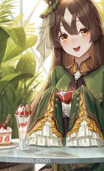 苺パフェとストロベリーショートケーキとサトノダイヤモンド / ウマ娘プリティーダービーのAndroidの壁紙(360px x 592px) スマホ用