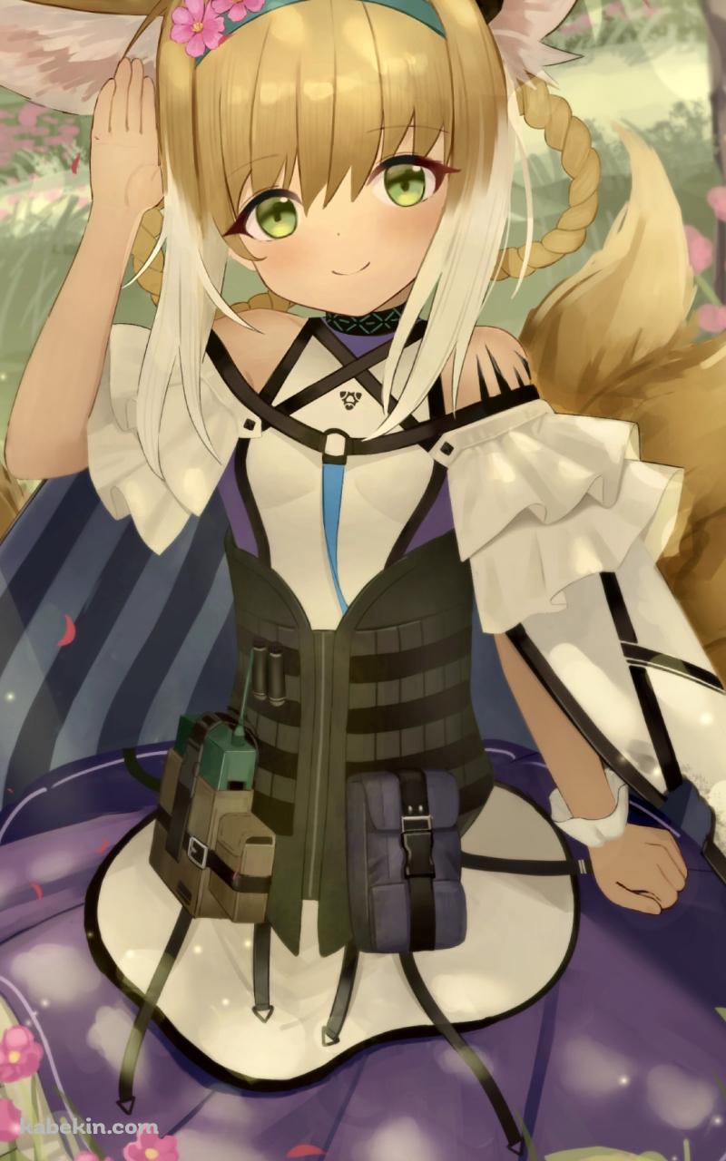 ピンクと白の花に囲まれたかわいいスズラン / 原神 / イラスト / ファンアートのAndroidの壁紙(800px x 1280px) スマホ用