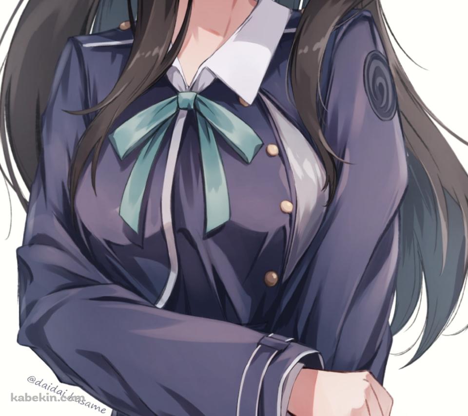 片方の肘をおさえて銃を持つ井ノ上たきな（いのうえ たきな） / リコリス・リコイルのAndroidの壁紙(960px x 854px) スマホ用