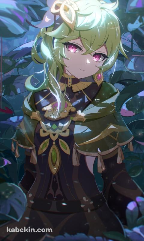 緑の木々に囲まれたコレイ / 原神のAndroidの壁紙(480px x 800px) スマホ用