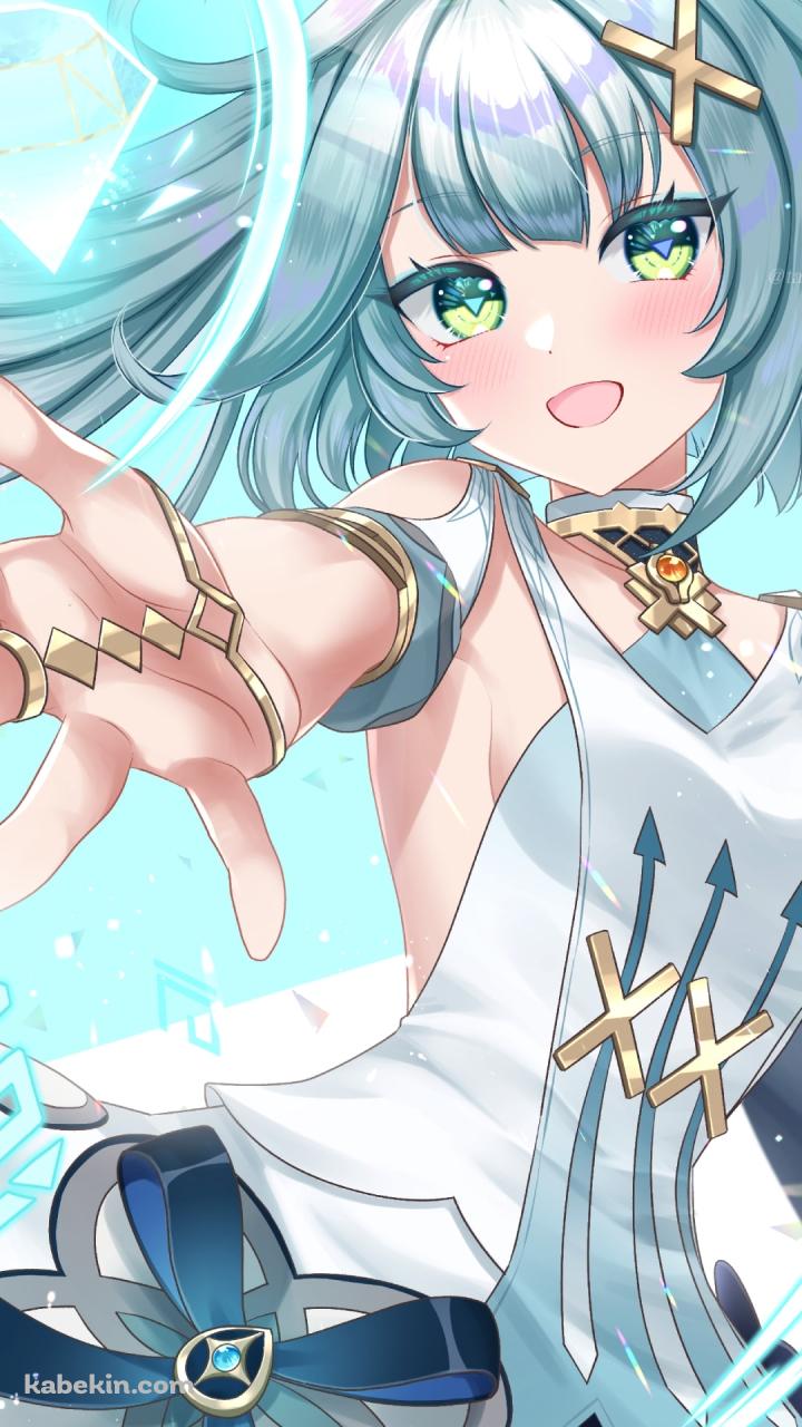 右手を差し出した笑顔のファルザン / かわいい / ムチムチ / 原神 / イラスト / ファンアートのAndroidの壁紙(720px x 1280px) スマホ用