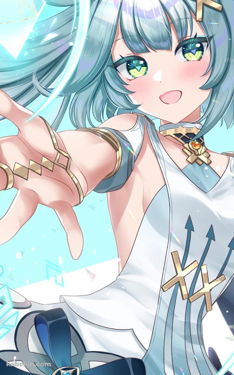 右手を差し出した笑顔のファルザン / かわいい / ムチムチ / 原神 / イラスト / ファンアートのAndroidの壁紙(800px x 1280px) スマホ用