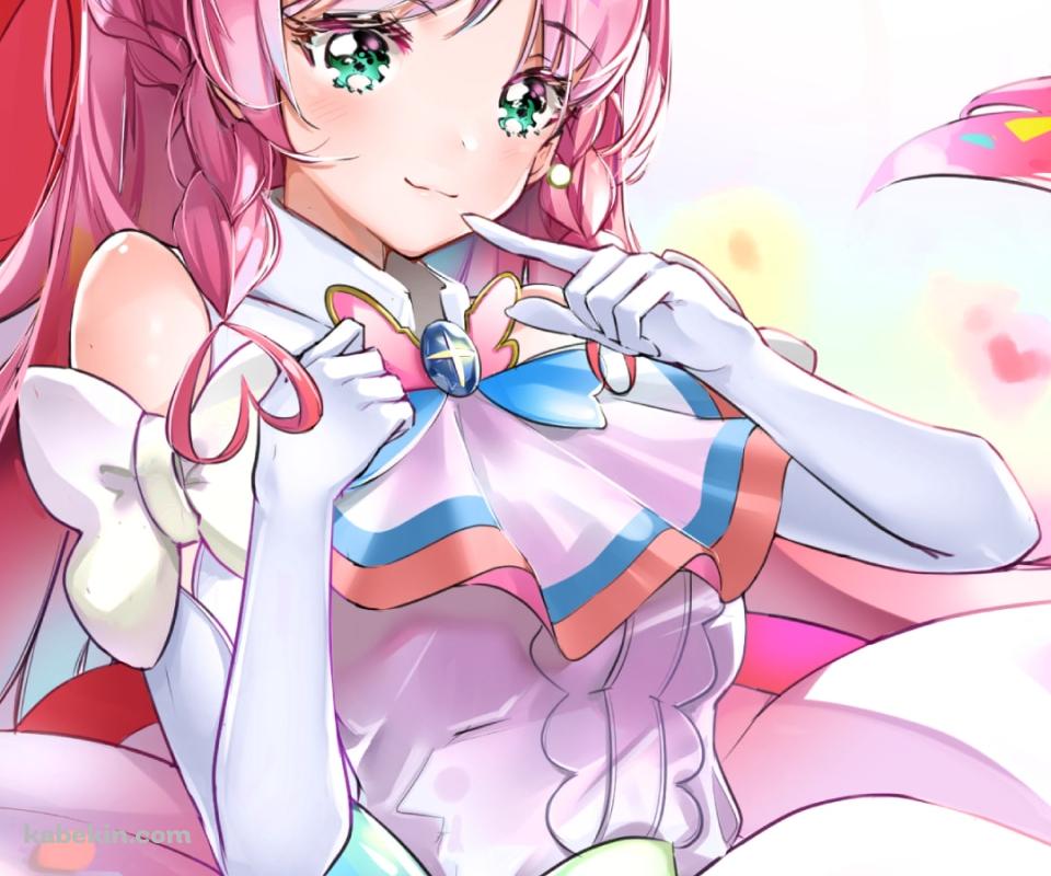 かわいい虹ヶ丘ましろ / キュアプリズム / ひろがるスカイ!プリキュア / イラスト / ファンアートのAndroidの壁紙(960px x 800px) スマホ用