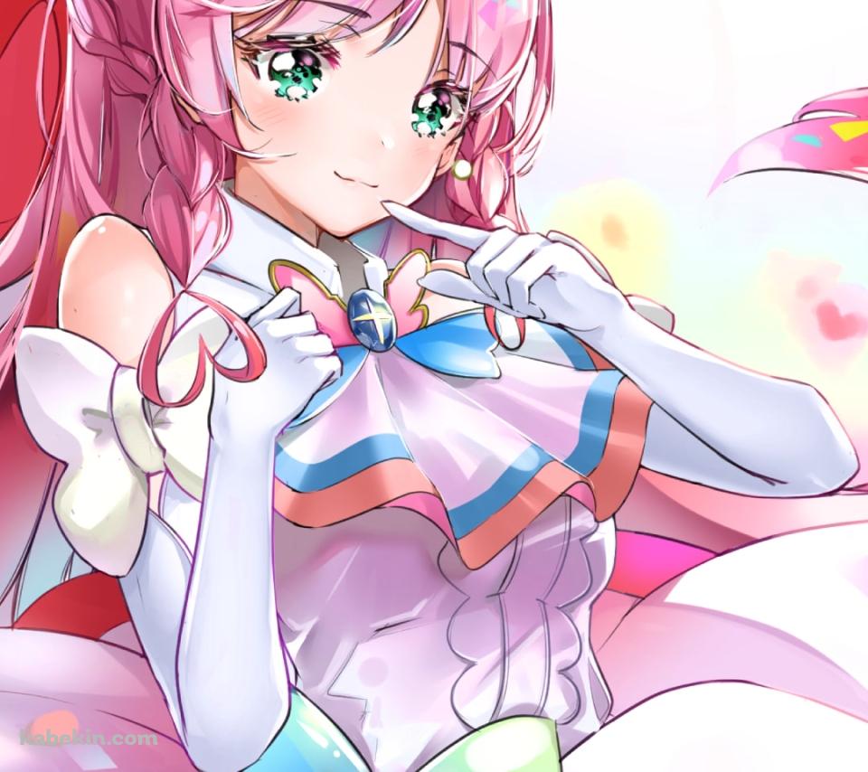 かわいい虹ヶ丘ましろ / キュアプリズム / ひろがるスカイ!プリキュア / イラスト / ファンアートのAndroidの壁紙(960px x 854px) スマホ用