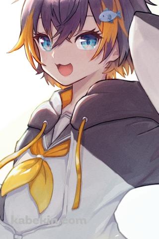 笑顔のペトラ・グリン / にじさんじ / Vtuber / バーチャルYouTuberのAndroidの壁紙(320px x 480px) スマホ用