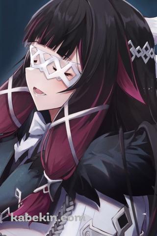目をつぶるコロンビーナ / 原神のAndroidの壁紙(320px x 480px) スマホ用