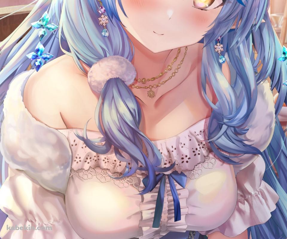 ウィスキーを飲む可愛い雪花ラミィ / ホロライブ / バーチャルYouTuber / VtuberのAndroidの壁紙(960px x 800px) スマホ用