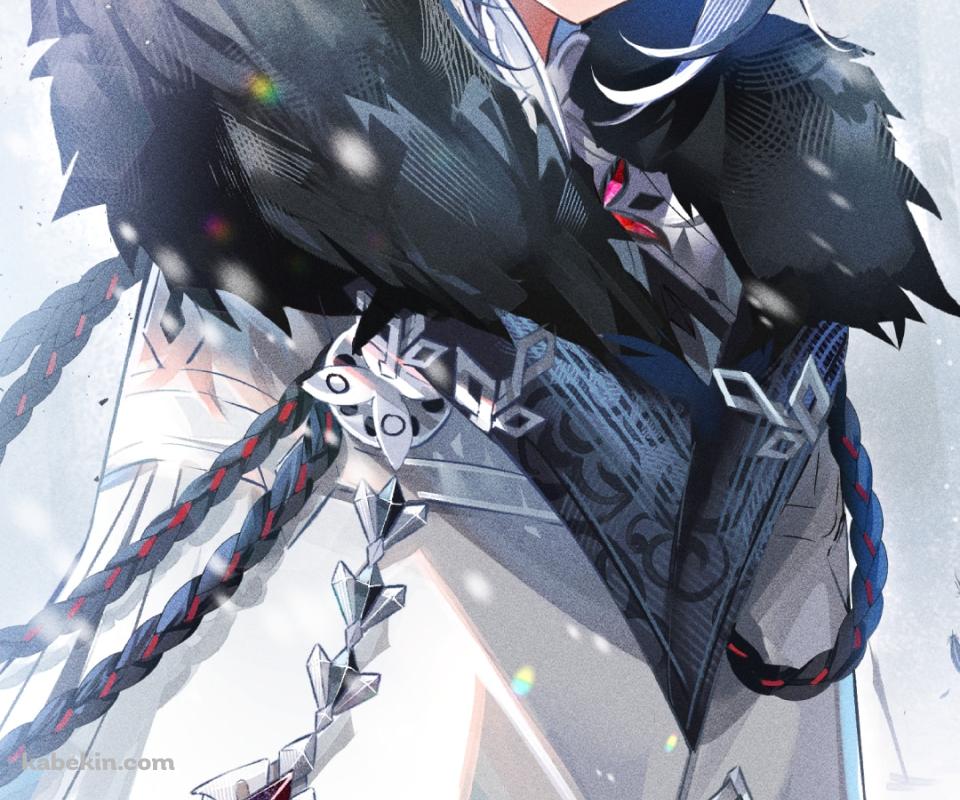 こちらを見つめるアルレッキーノ / 綺麗 / 銀髪 / 原神のAndroidの壁紙(960px x 800px) スマホ用