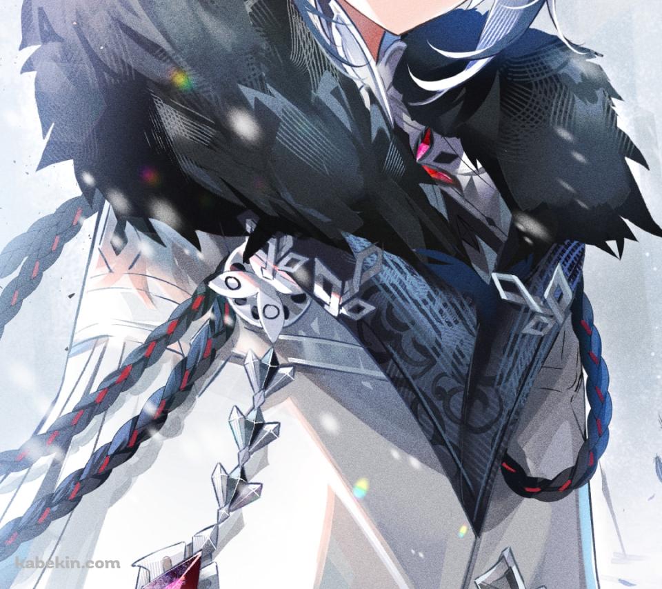 こちらを見つめるアルレッキーノ / 綺麗 / 銀髪 / 原神のAndroidの壁紙(960px x 854px) スマホ用