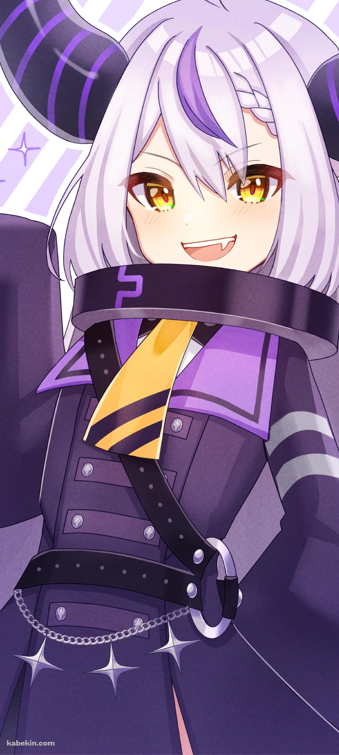 笑顔のラプラス・ダークネス / キラキラ / スマイル / ホロライブ / バーチャルYouTuber / VtuberのAndroidの壁紙(1080px x 2400px) スマホ用