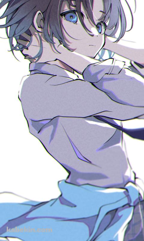 髪をおさえる浅倉透 / アイドルマスターシャイニーカラーズのAndroidの壁紙(480px x 800px) スマホ用