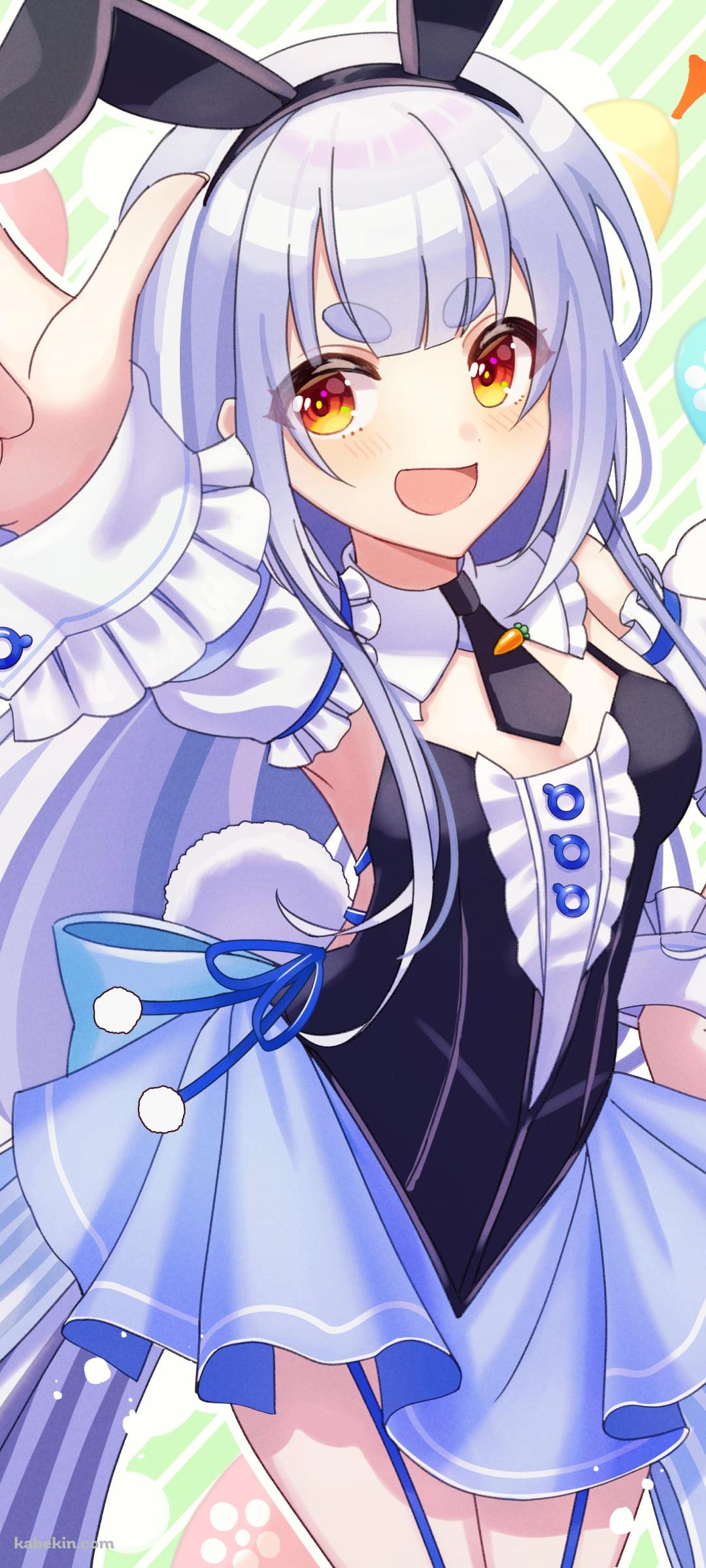 右手で指さす元気な兎田ぺこら / ホロライブ / バーチャルYouTuber / VtuberのAndroidの壁紙(1080px x 2400px) スマホ用