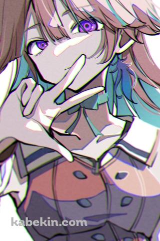三本指でピースをする小鳥遊キアラ / ホロライブ / バーチャルYouTuber / VtuberのAndroidの壁紙(320px x 480px) スマホ用