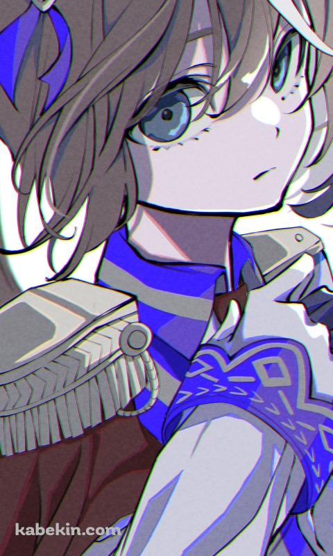 こちらを見つめるトウカイテイオー / ラフスケッチ / ウマ娘プリティーダービーのAndroidの壁紙(480px x 800px) スマホ用